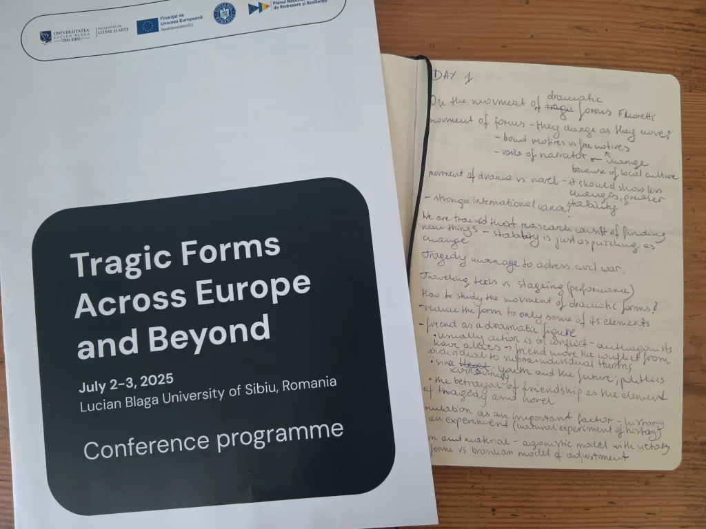 Udział w międzynarodowej konferencji „Tragic Forms Across Europe and Beyond”